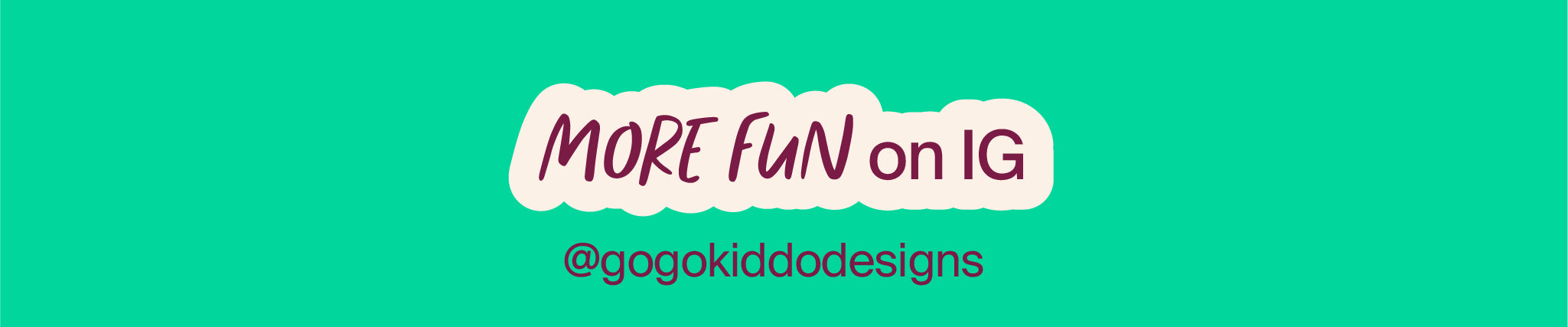 GOGO KIDDO Designs instagram account